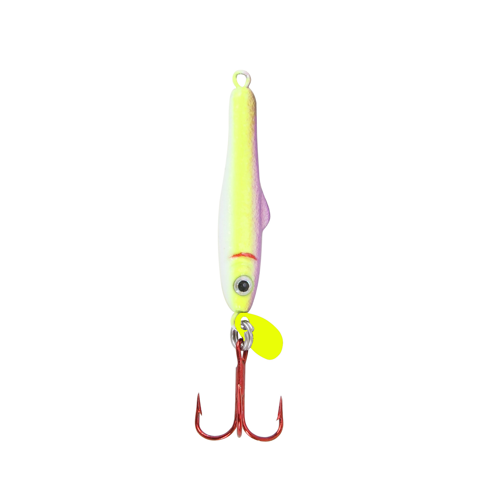 Clam 1/4 oz Pinhead Jigging Mino Spoon Glow Ice Fishing (3) Piece Kit -  NEW!