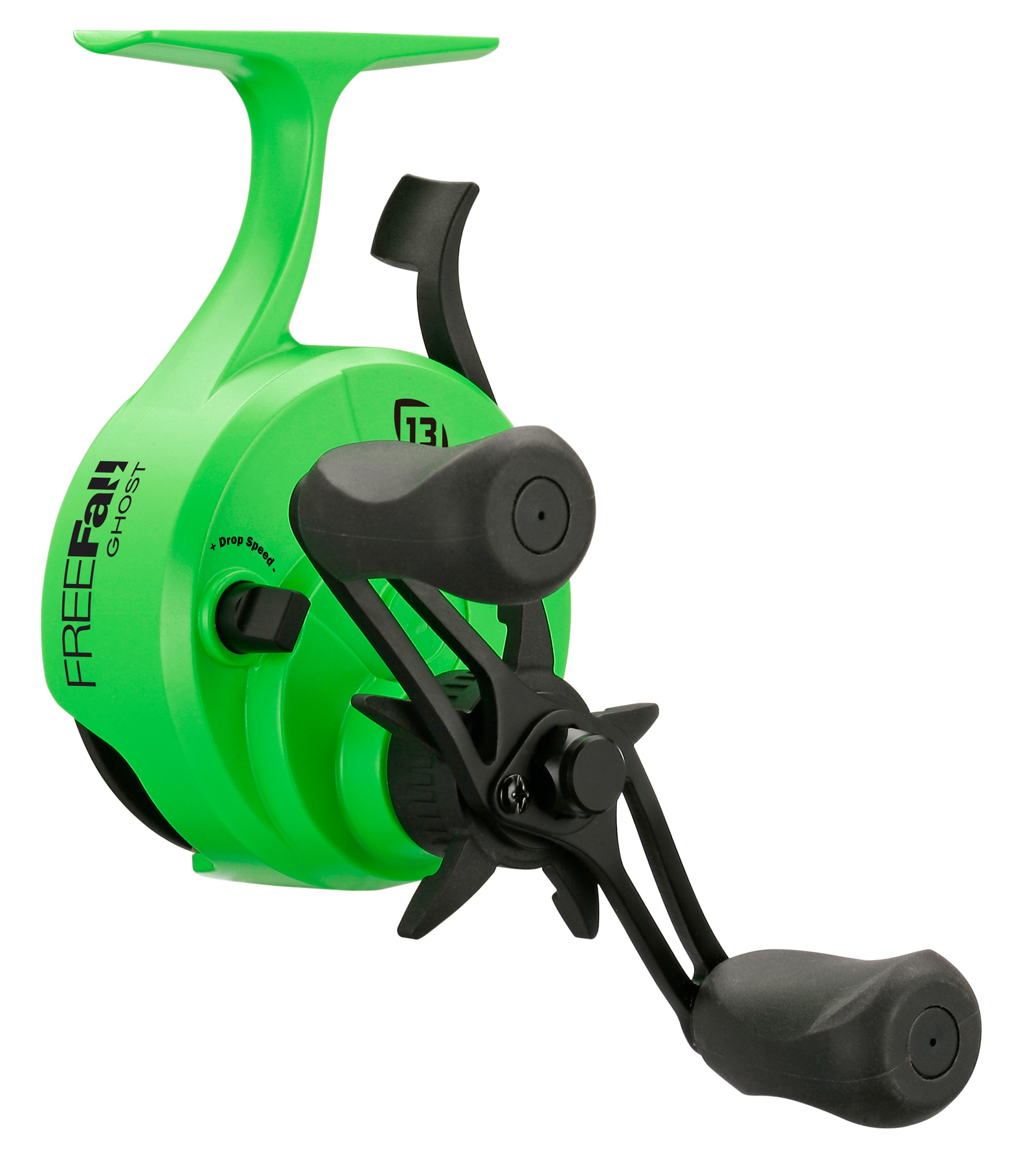 13 Fishing Black Betty FreeFall Carbon - Inline Ice Fishing Reel - 2.5:1  Gear Ratio - Great Lakes Outfitters