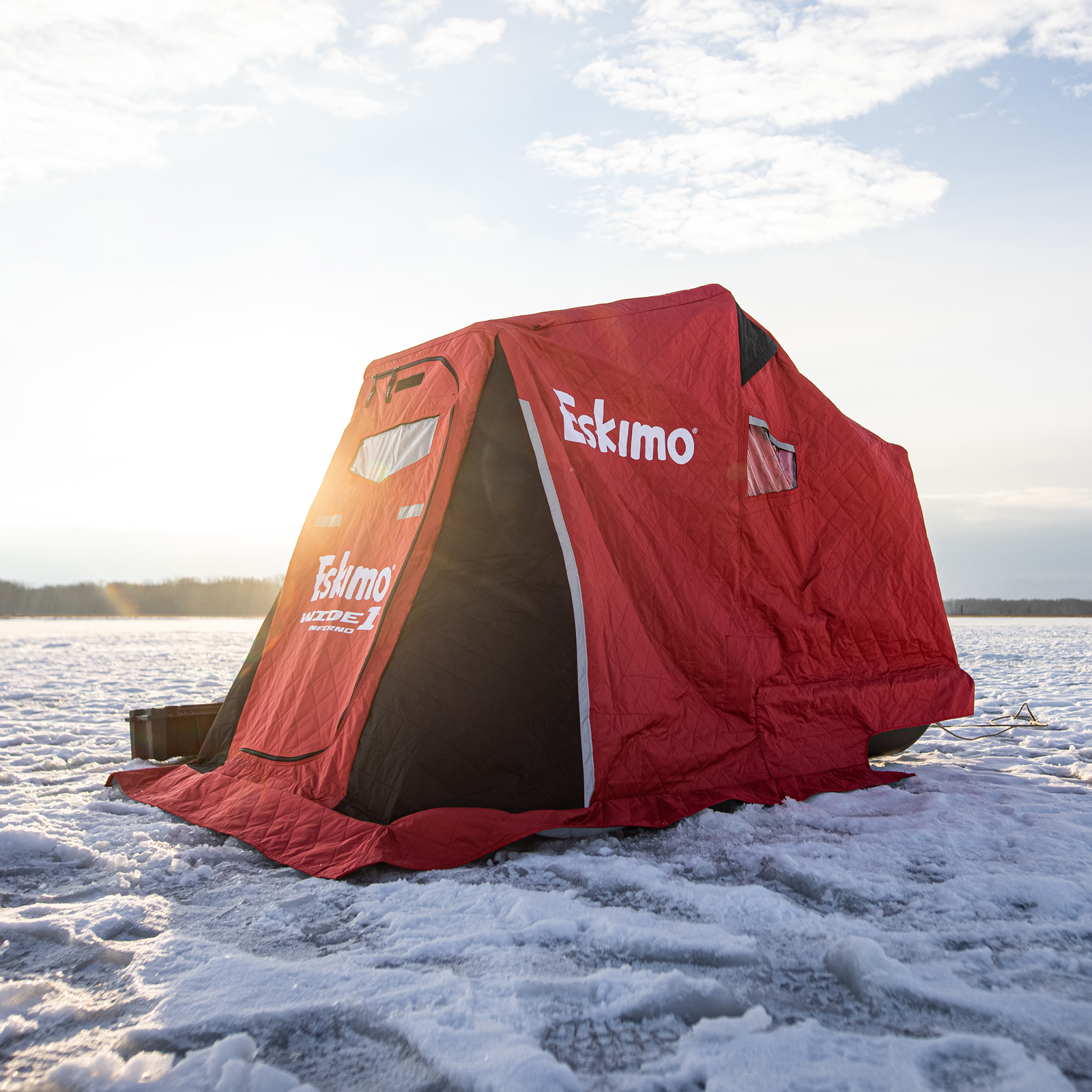 Eskimo 41350 Wide Thermal Insulated Pop-Up Sled Shelter, 55% OFF