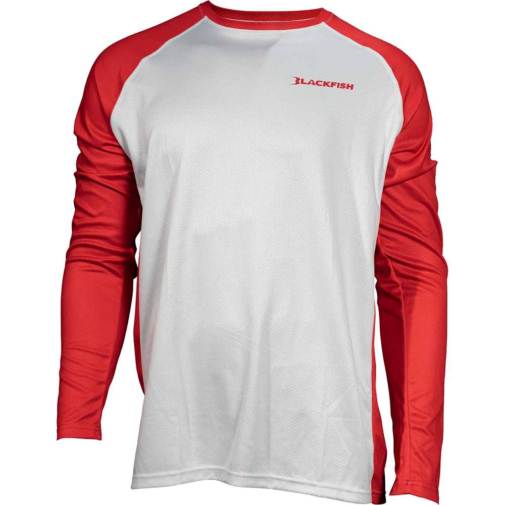 Blackfish CoolTech UPF Guide Long Sleeve Shirt, Pennant Red / Medium
