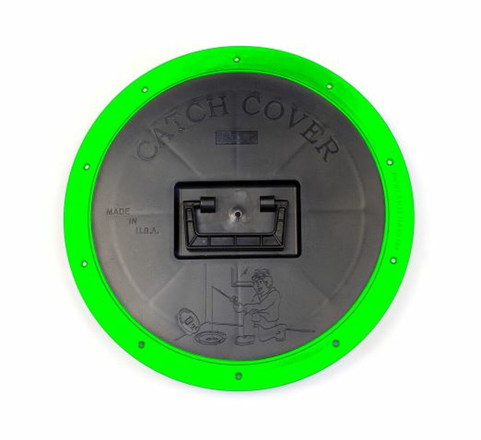 Catch Cover Round Hole Cover - Hi Vis