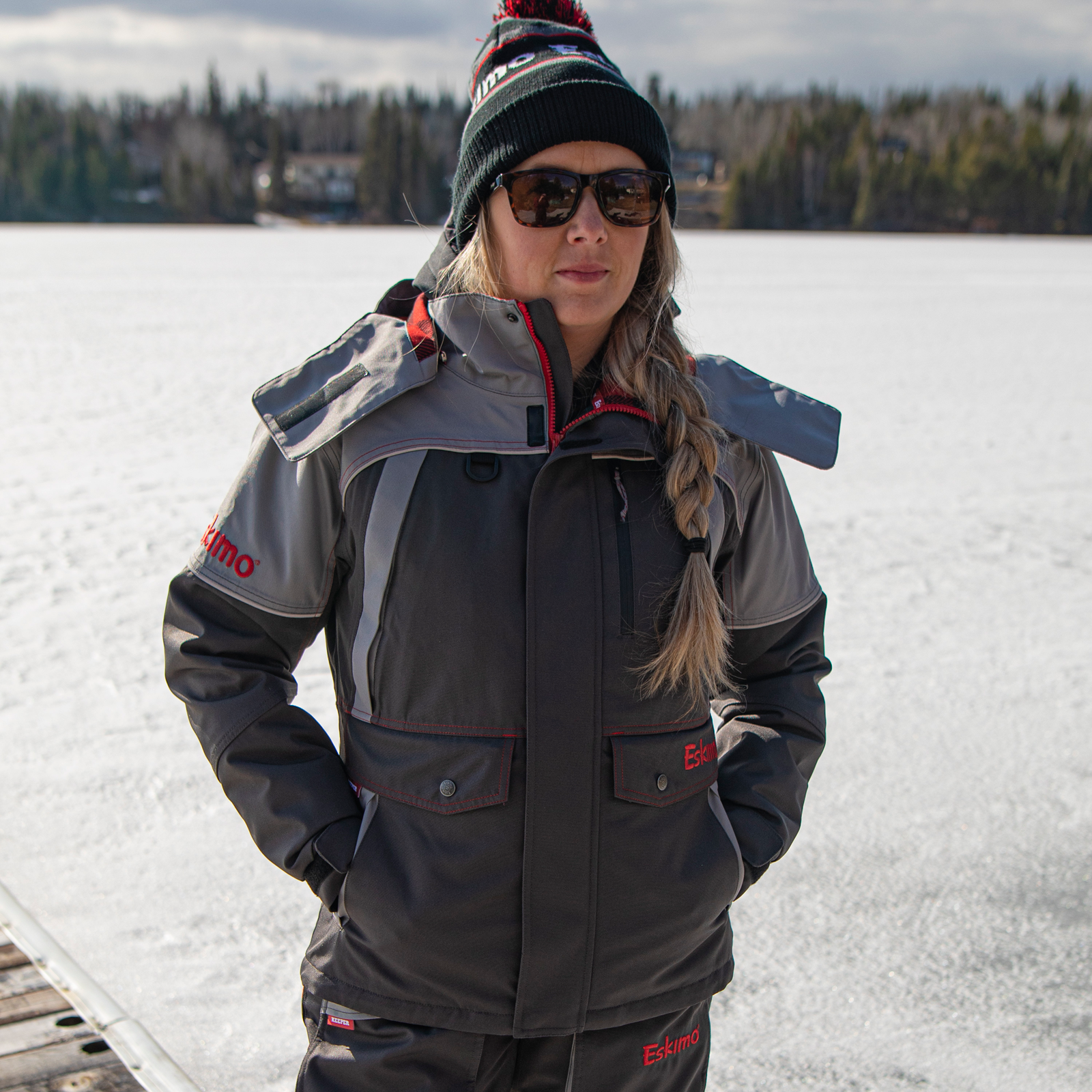 Eskimo Women's Keeper Snow Bib, Large, Frost