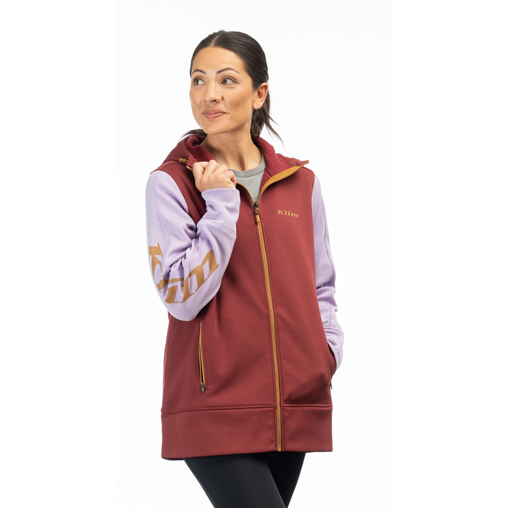 Avalanche Women's Fleece Lined Hoodie Soft Shell Jacket With Zipper Pockets