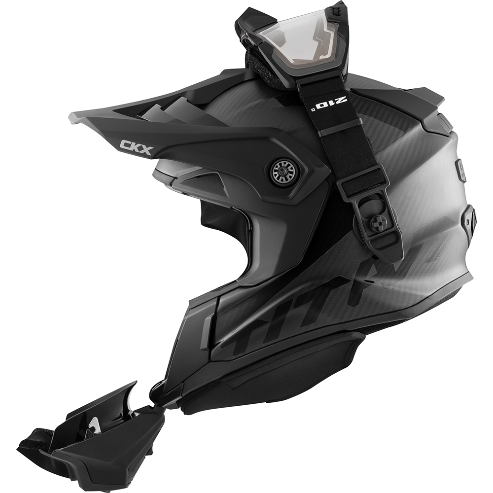 CKX Titan Carbon Helmet - W/Electric Lens Goggles