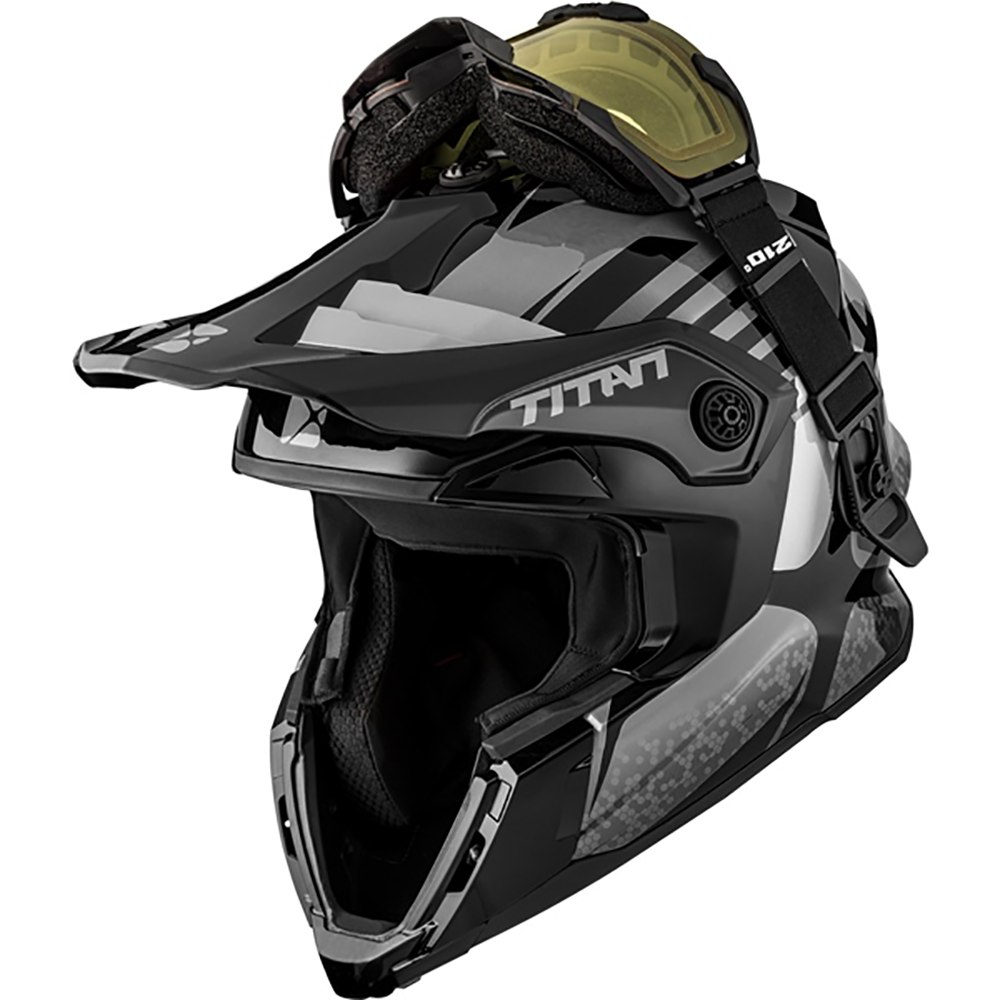 CKX Titan Fiberglass Avid Helmet - W/Dual Lens Goggles