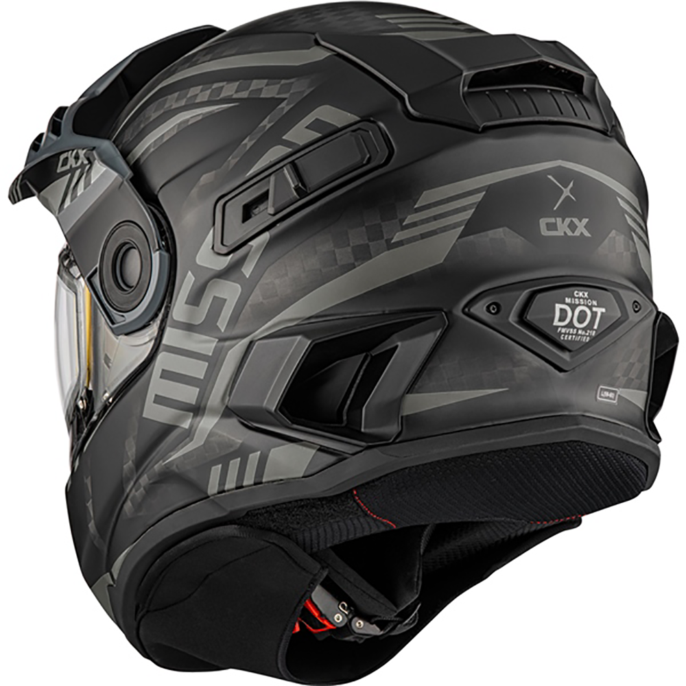 CKX Mission AMS Carbon Dual Sport Code Helmet w/ Electric Shield