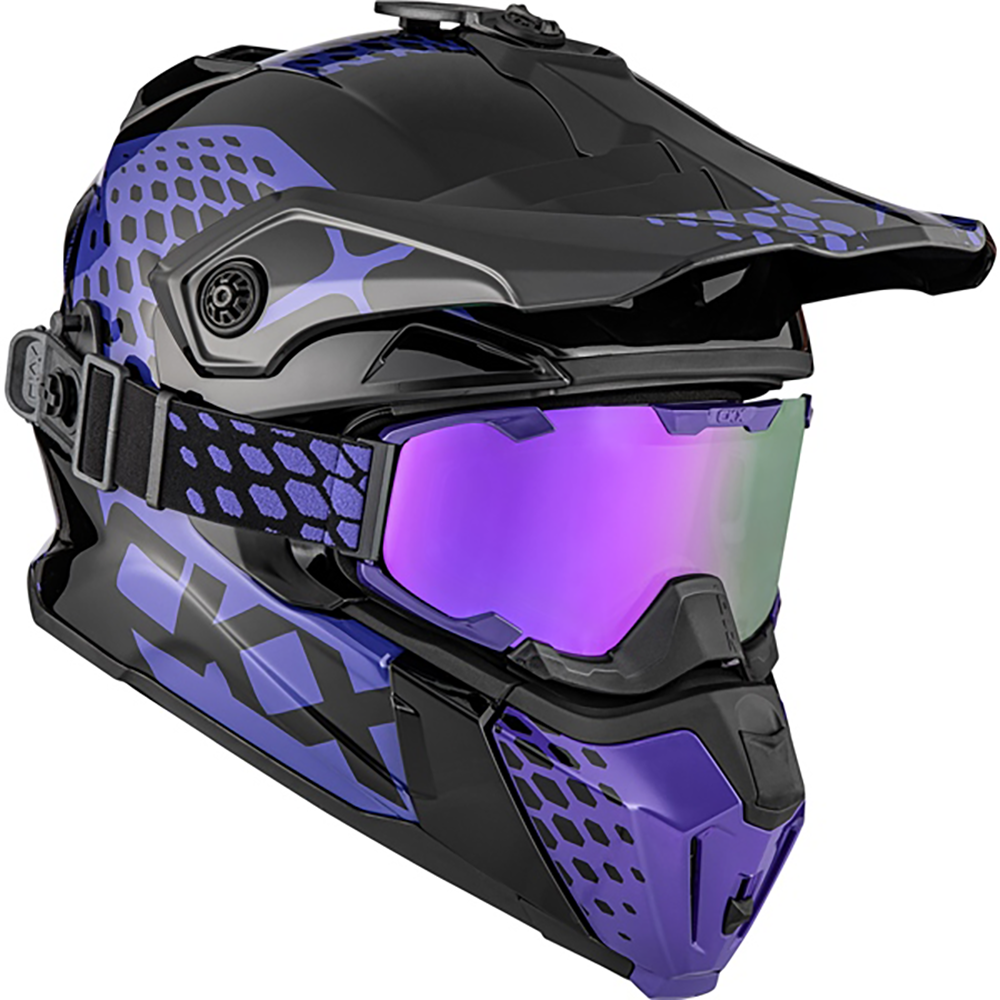 CKX Titan Helmet Viper Included 210 Goggles Glossy Purple Xs