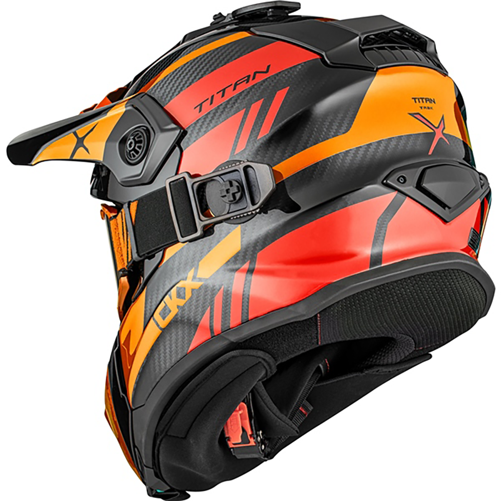 CKX Titan Carbon Trak Helmet - W/Dual Lens Goggles