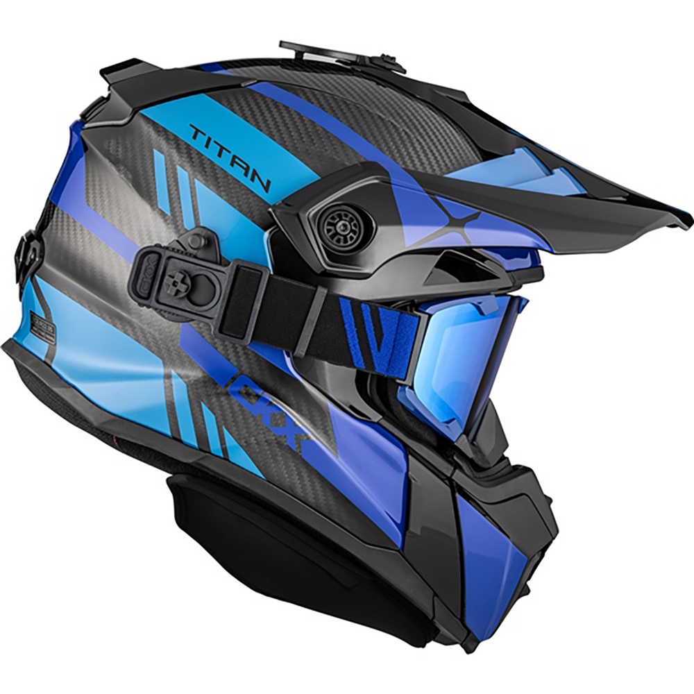 CKX Titan Carbon Trak Helmet - W/Dual Lens Goggles