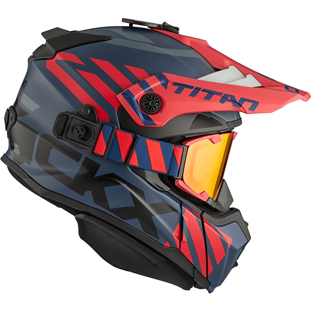 CKX Titan Fiberglass Marks Helmet With Dual Lens Goggles