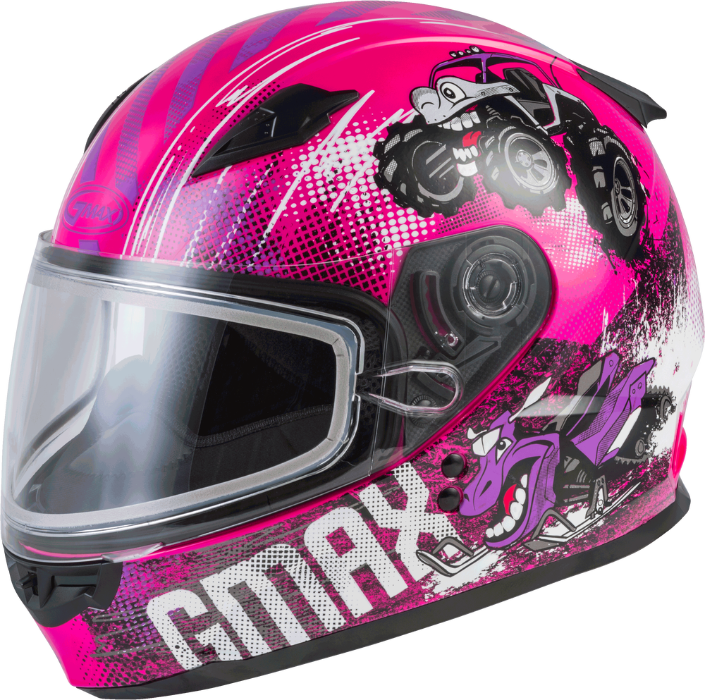 GMAX Youth GM-49Y BEASTS SNOW HELMET w/DUAL LENS SHIELD