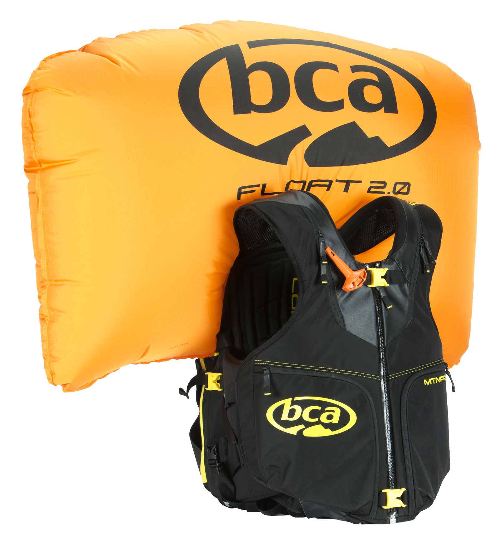 bca float mtn pro vest avalanche airbag 2.0 - neon yellow (2024)