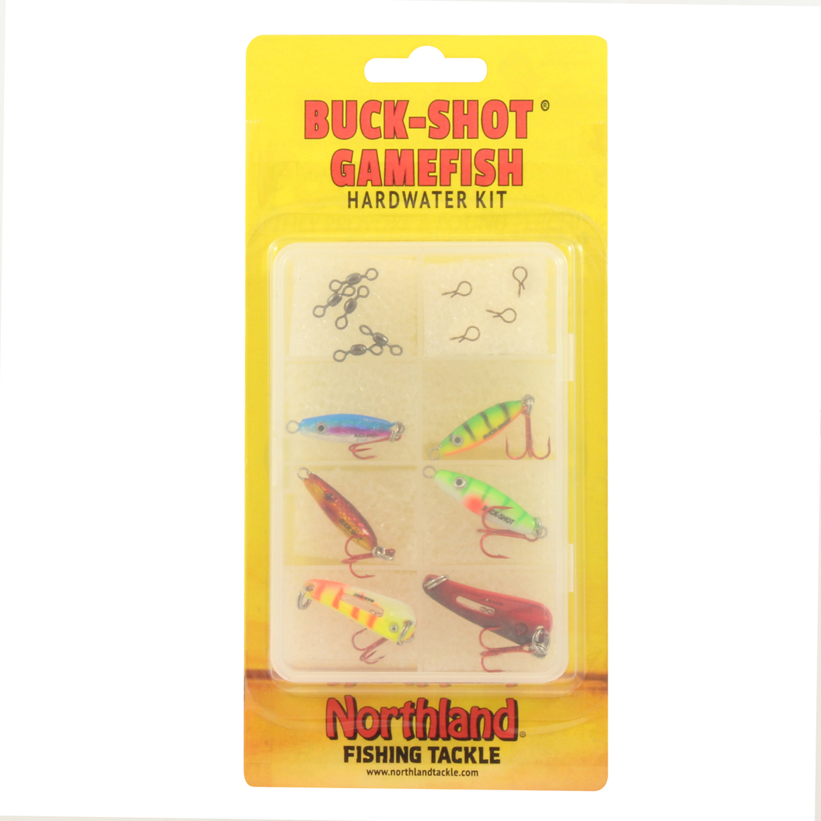 Northland® Buck-Shot Gamefish Hardwater Kit, 16/Pc, Assorted