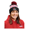 VEXILAR BLACK, RED, AND WHITE CUFFED KNIT HAT