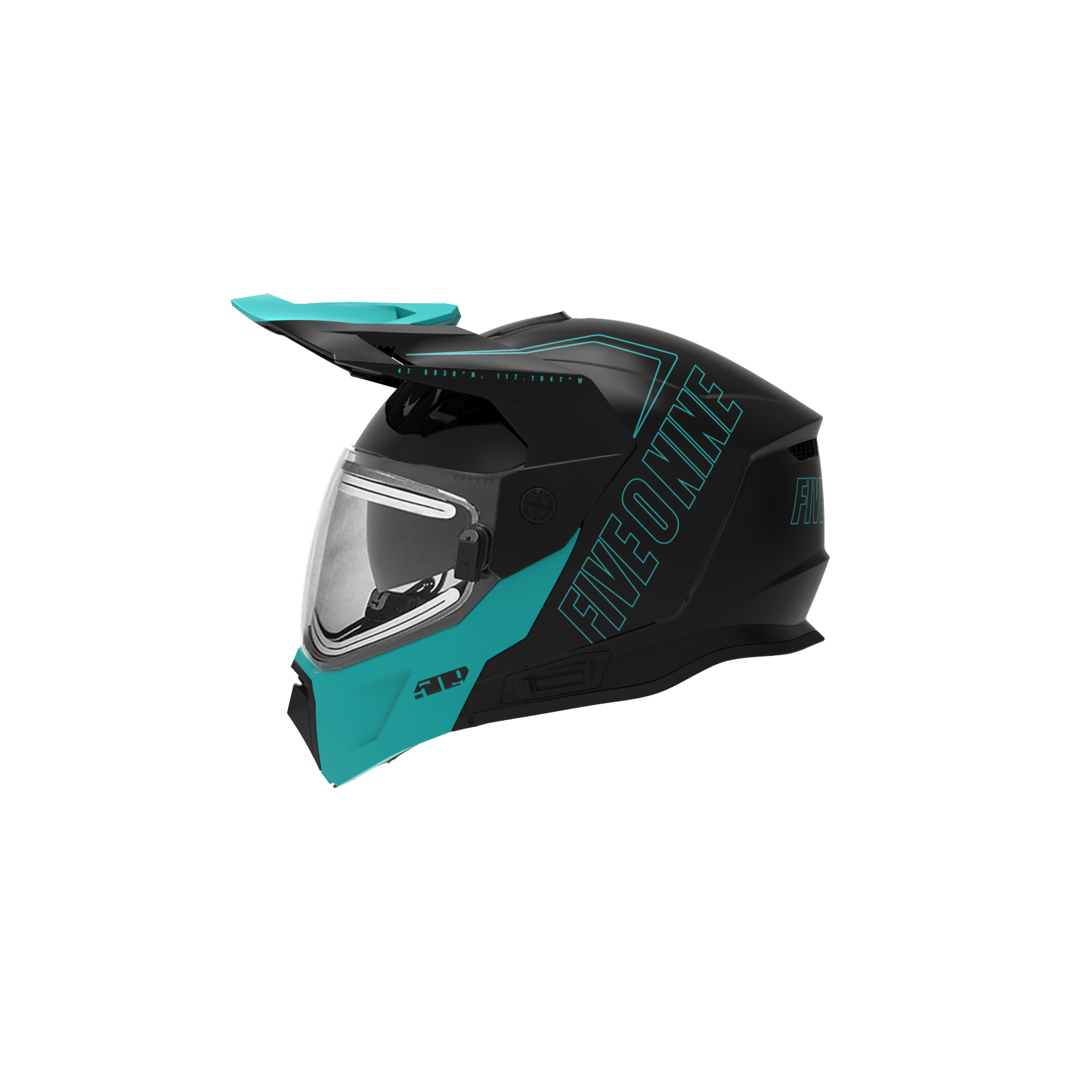 Teal sale snowmobile helmet