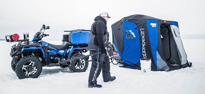 Ice Fishing - Flip-Over Shelters