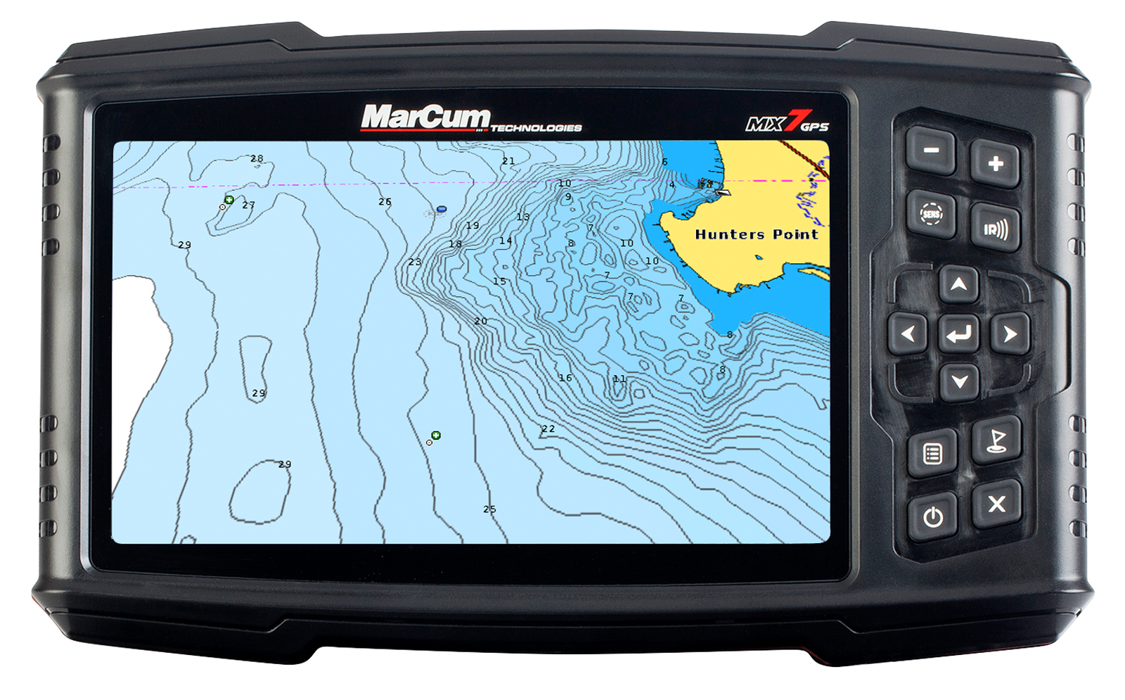 Marcum MX-7 Digital GPS Sonar System w/ 12V Lithium Battery