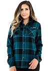 FXR Women's Timber Hooded Flannel Shirt