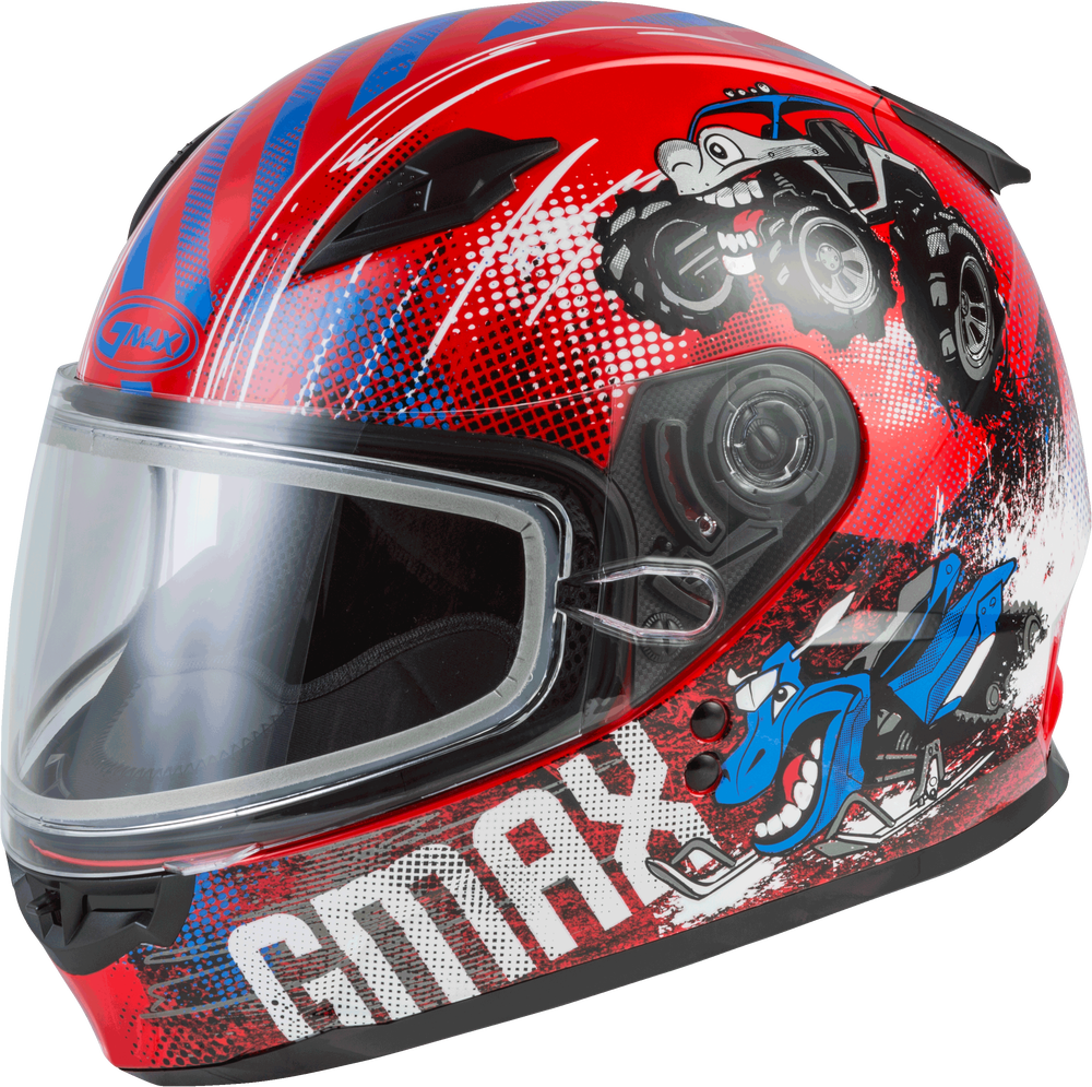 GMAX Youth GM-49Y BEASTS SNOW HELMET w/DUAL LENS SHIELD