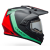 Bell MX-9 Adventure Helmet - Switchback Matte Black-Blue-Red w/Electric Shield
