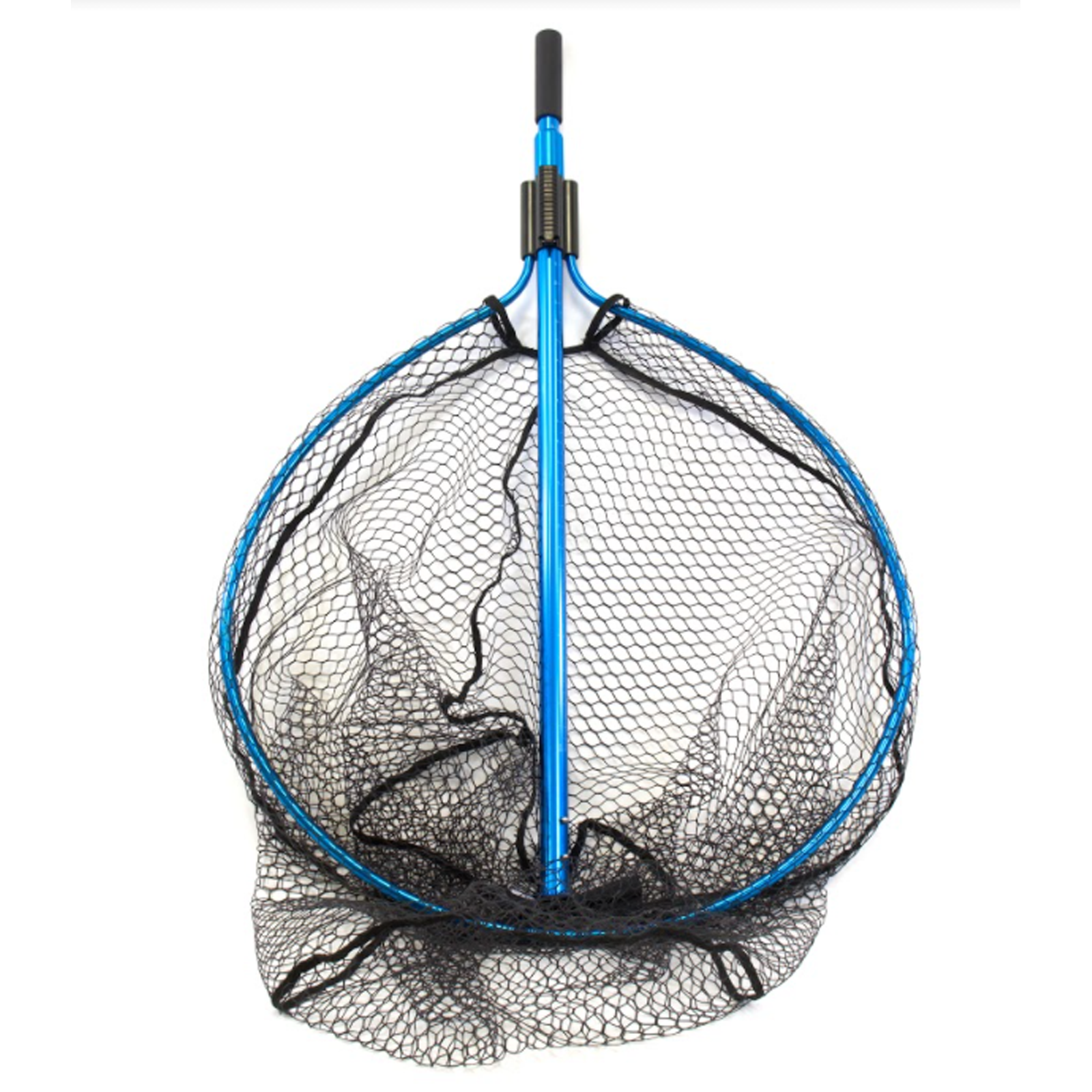 Fishing Landing Net with Aluminum Telescoping Pole Long Handle Rubber Coated