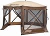 CLAM PAVILION SCREEN SHELTER - BROWN/TAN - 9882