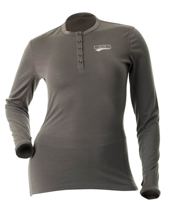 DSG Womens Merino Wool Base Layer Shirt - Grey