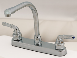Empire Brass Company 8&quot; Gooseneck Spout Deck Faucet - Chrome - U-YCH800RS