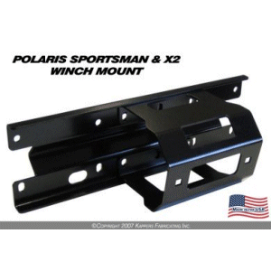 KFI 2005-2010 Polaris Sportsman/X2 Winch Mount - 100440 - 2005-2010 Polaris Sportsman/X2 Winch Mount
