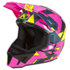 Klim F3 Carbon Helmet ECE - Raid Knockout Pink - Hi - Vis