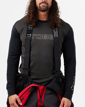 Tobe Monosuit Suspenders - Jet Black