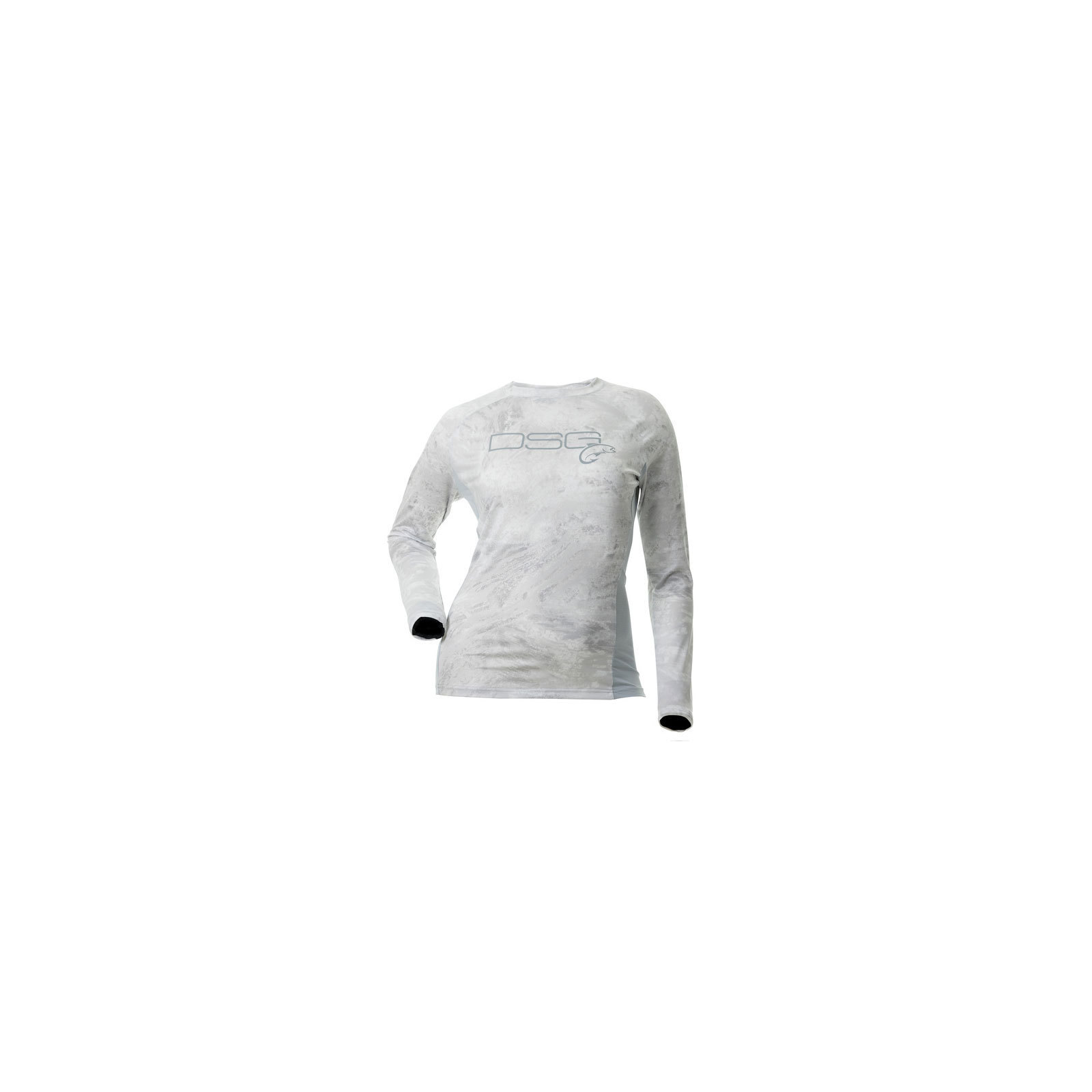 DSG Womens Sydney Long Sleeve Shirt Realtree® Aspect Camo Whiteout